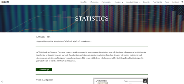 LBHS AP Website Preview