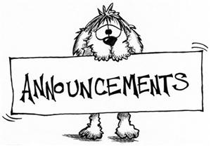 announcements! 