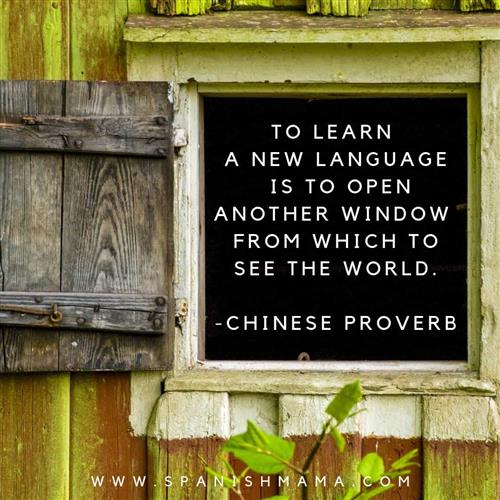 To learn a new language is to open another window from which to see the world. Chinese proverb.