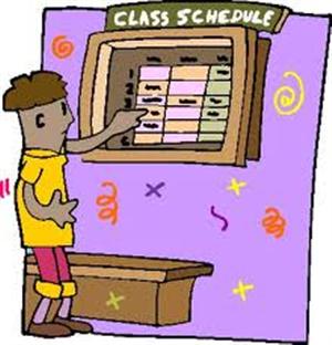 class schedule 