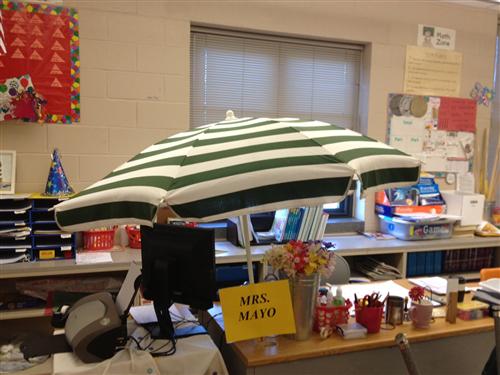 Learning in Mrs. Mayo's room is like a day at the beach! 
